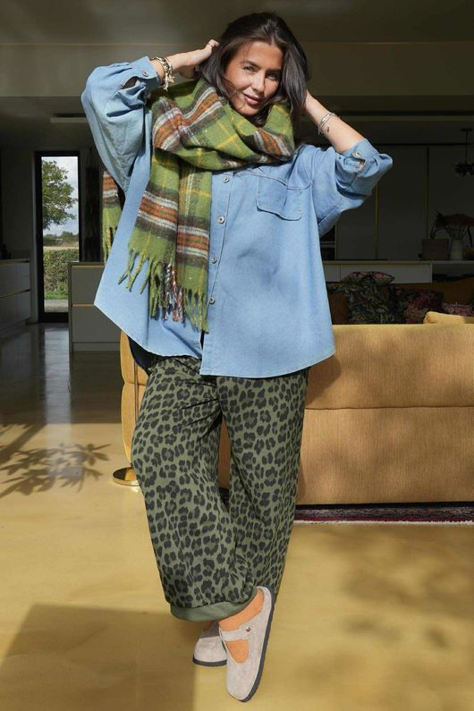 Scamp Leopard Demi Bloom Pant Olive - /5